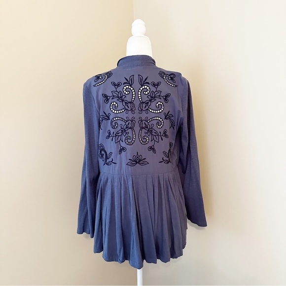 Logo by Lori Goldstein Embroidered Open Front Cardigan - Medium - Picture 4 of 13